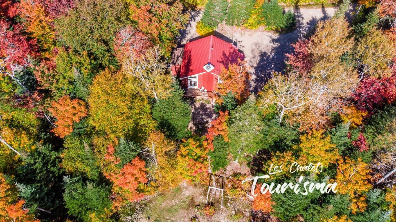 Les Chalets Tourisma - Chalet Dans Les Bois Avec Lac Prive - Le Colibri Saint-Raymond Eksteriør billede